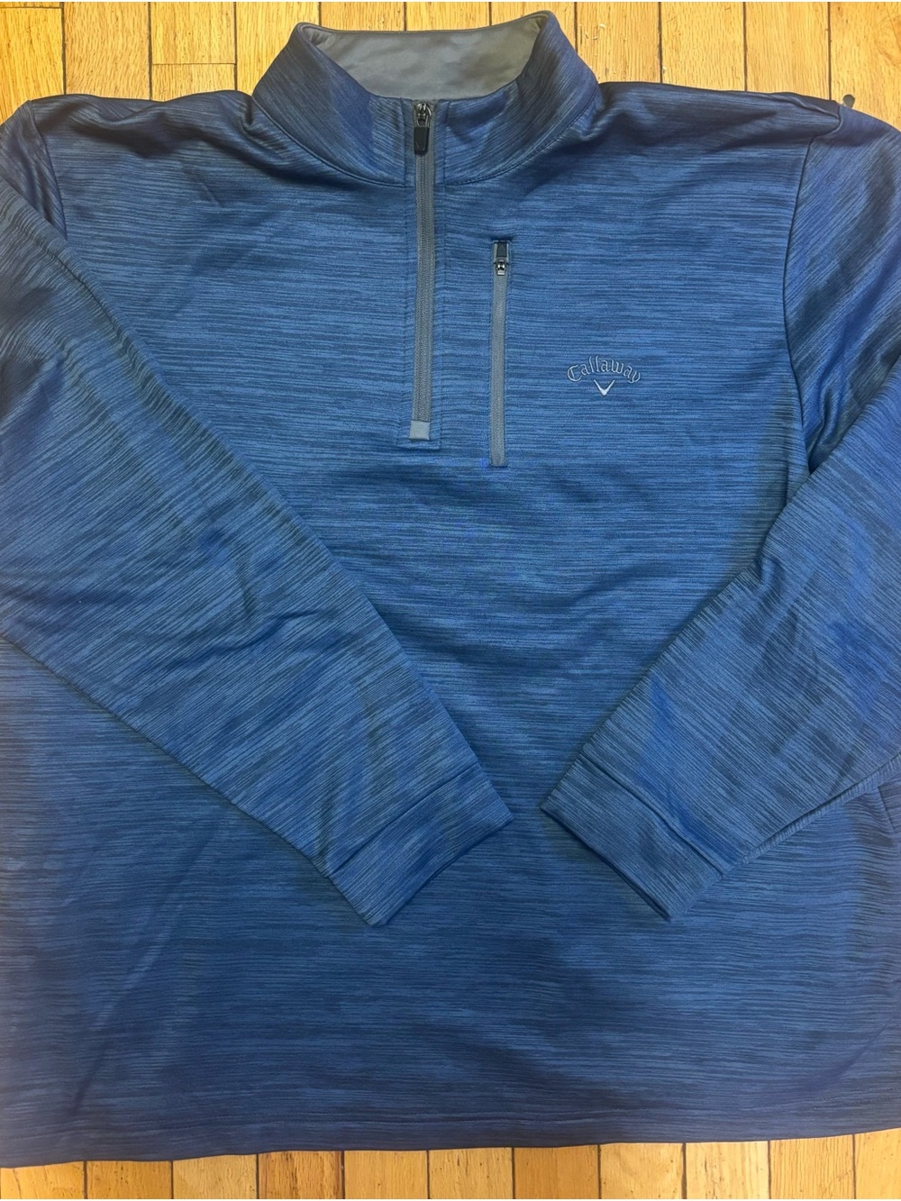 Callaway Navy Heather Full-Zip Golf Pullover jacket